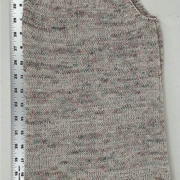 NWoT J.Jill Textured Slub Knit Sleeveless Sweater M Cotton Linen Blend Confetti - Picture 7 of 10